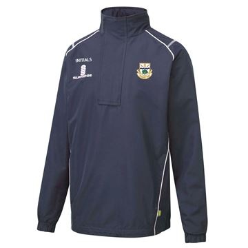 Dual Curve 1/4 Zip Rain Jacket : Navy