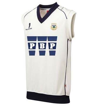 Curve Sleeveless Sweater Navy Trim